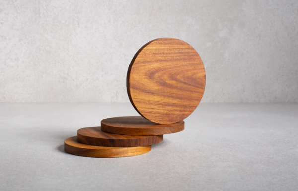 Teak Coasters(柚木杯垫)